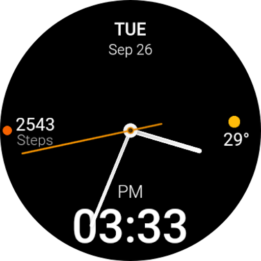 Minimal Hybrid Pro Watch Face - AppWisp.com