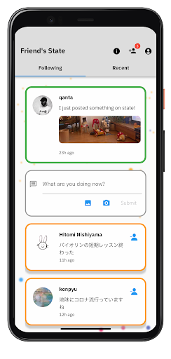 Android application state screenshort