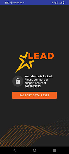 LEAD Device Locked KIOSK App Screen 2