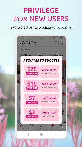 Rotita-Online Shopping Screen 2
