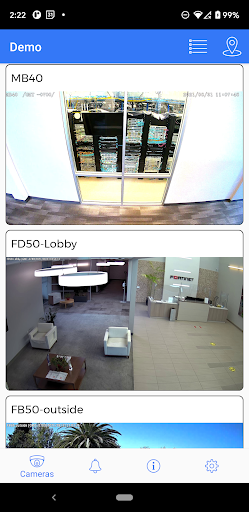 Android application FortiRecorder Mobile screenshort