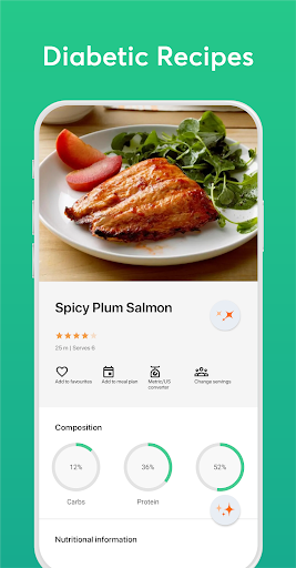 Screenshot of Diabetic Recipes App & Planner