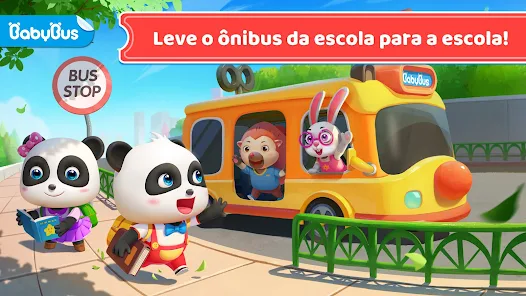 Família de Gatos - Ônibus Escolar Desenho Animado em Português