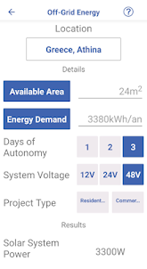 Renewables application