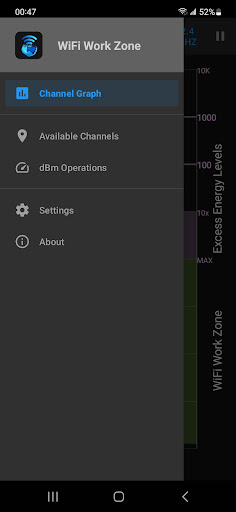 Android application WiFiWorkZone screenshort