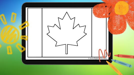 World Flag Coloring Game