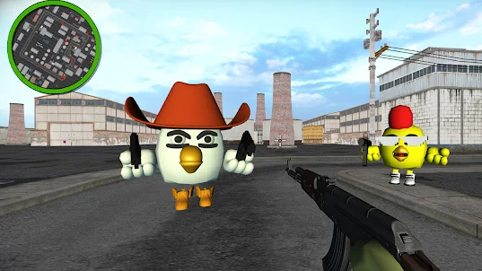Chicken fps shoot Gun 3D
