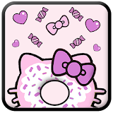 Cute Kitty Donut Theme icon