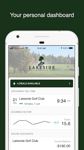 Android application Lakeside Golf & Country Club screenshort
