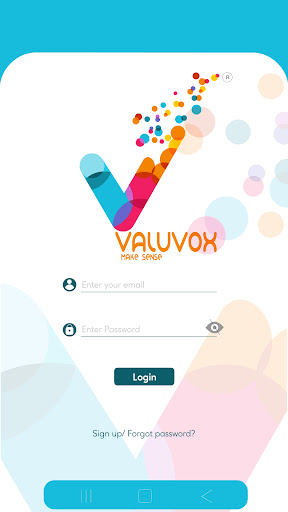 Android application Valuvox screenshort