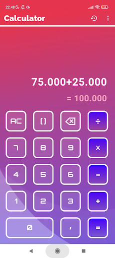 Android application Calculator - Stylish & Modern screenshort