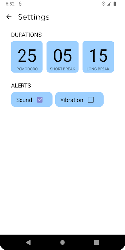 Super Pomodoro Screen 2