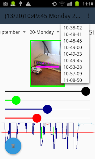 Android application Camera Motion Alarm screenshort
