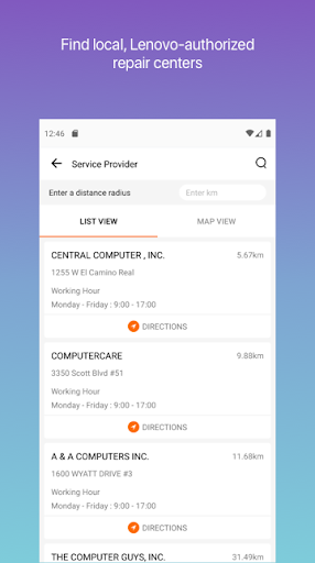 Screenshot of Lenovo