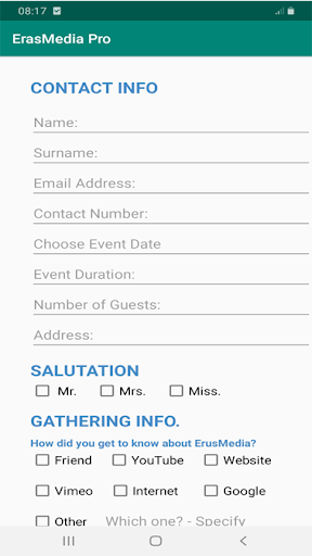 ErasMedia Photo Studio Booking