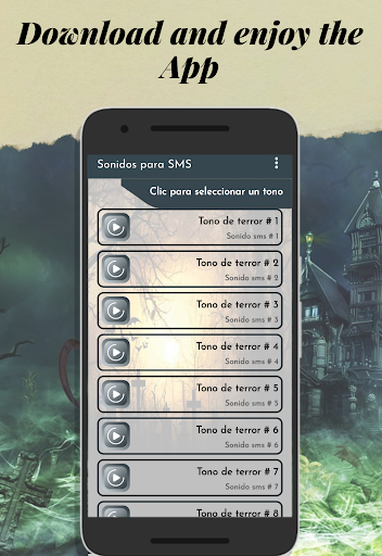 Android application Terror sounds screenshort