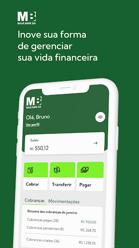 Android application Mauá Bank screenshort