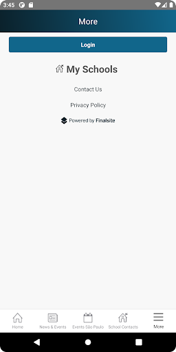 Escola Concept App Screen 3