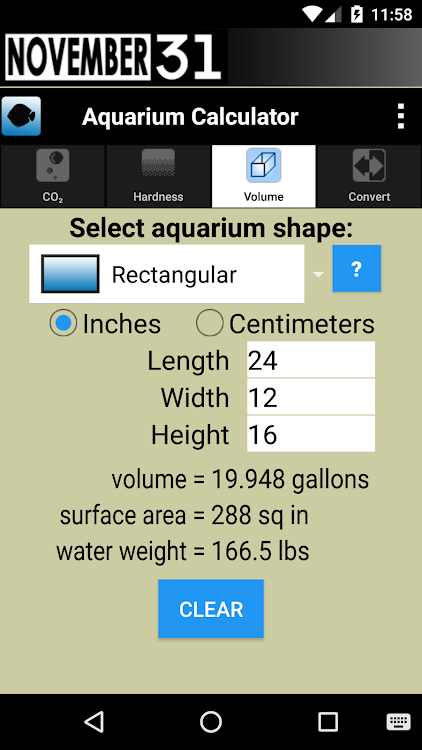 Aquarium Calculator - 5.0 - (Android)