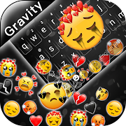 Sad Emojis Gravity Keyboard Background