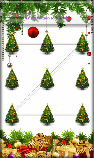 Christmas Theme Pattern Locksc