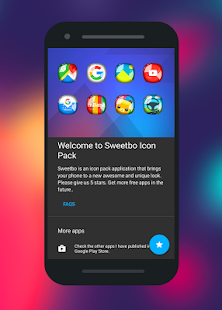 Sweetbo — zrzut ekranu pakietu ikon