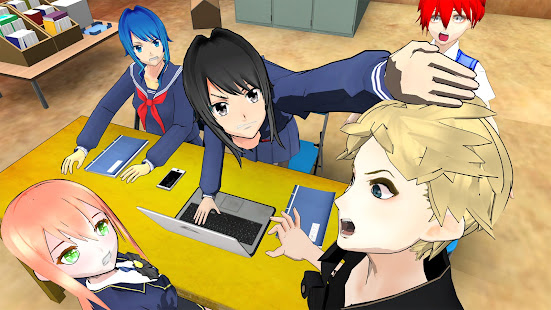 Anime Games 3d - Yandere Girl simulator Life 1.1 screenshots 6