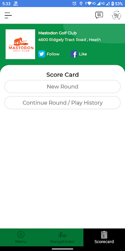 Mastodon Golf Club Screen 3