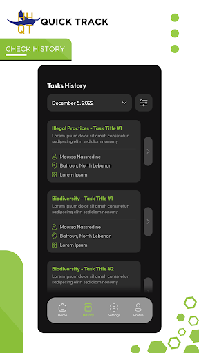 Quick Track Screen 2