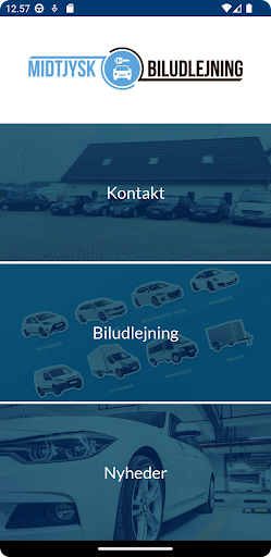 Android application Midtjysk Biludlejning screenshort