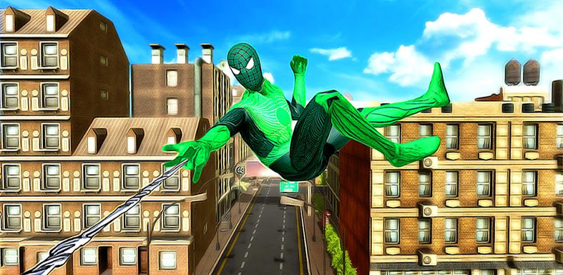 Flying Spider Rope Hero - Crime City Rescue Game