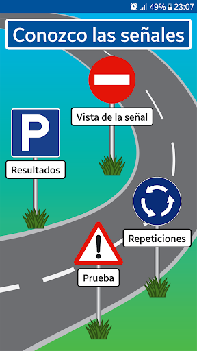 Android application Conozco las señales de tráfico screenshort