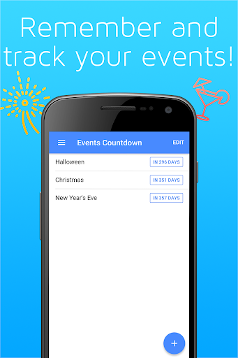 Android application Events Countdown screenshort
