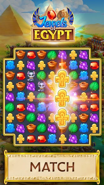 Jewels of Egypt: игры 3 в ряд 1.46.4601 APK + Мод (Unlimited money) за Android