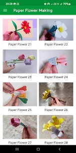Paper Flower Making DIY