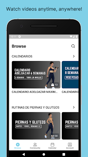 Android application Fitness by Vivi screenshort
