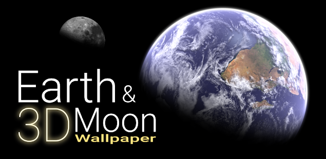 Earth & Moon 3D Live Wallpaper Screenshot