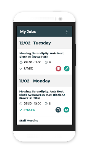 Android application Tatou Field screenshort