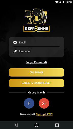 RefreshMe Screen 2
