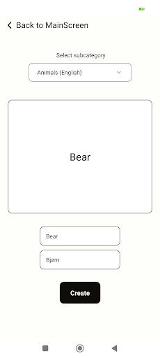 YOF - Your Own Flashcards Screen 3