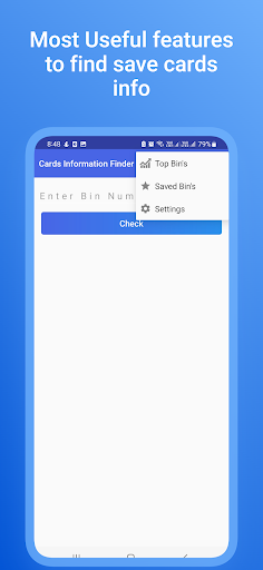 Cards Information Finder Screen 2