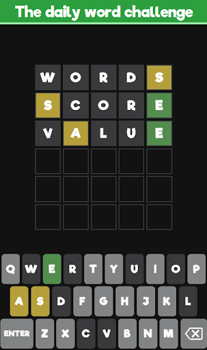 Android application Worde - Word Guess Challenge screenshort