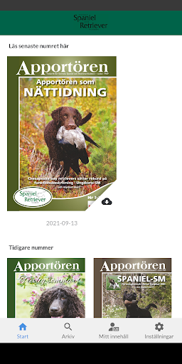 Android application Apportören SSRK screenshort