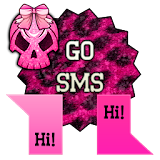 GO SMS - Glam Skullz icon