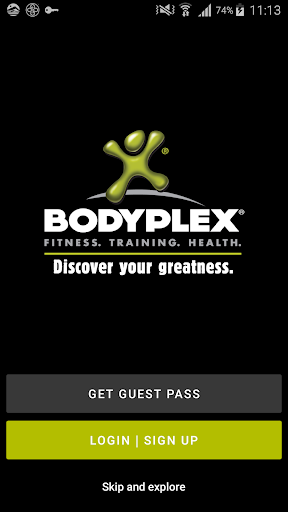 Android application Bodyplex Fitness screenshort