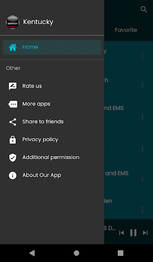 Android application Kentucky scanner radios screenshort