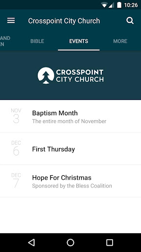 Crosspoint City Church Screen 3
