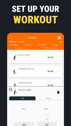 Screenshot of Kettlebell workouts for home