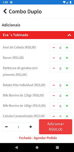 Cardápio Evas Burguer Screen 2
