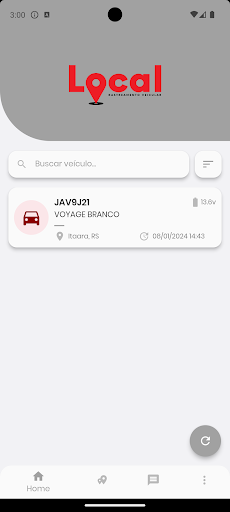 Android application Local Rastreamento Veicular screenshort